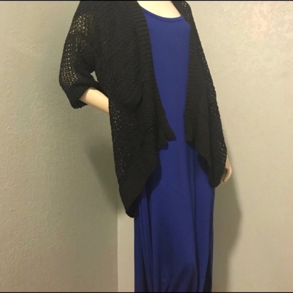 1 Medium LEFT! Cold Shoulder Maxi Dress Royal Blue - Picture 8 of 8